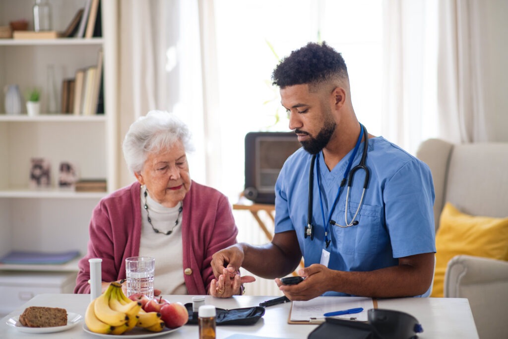 a doctor and an old woman